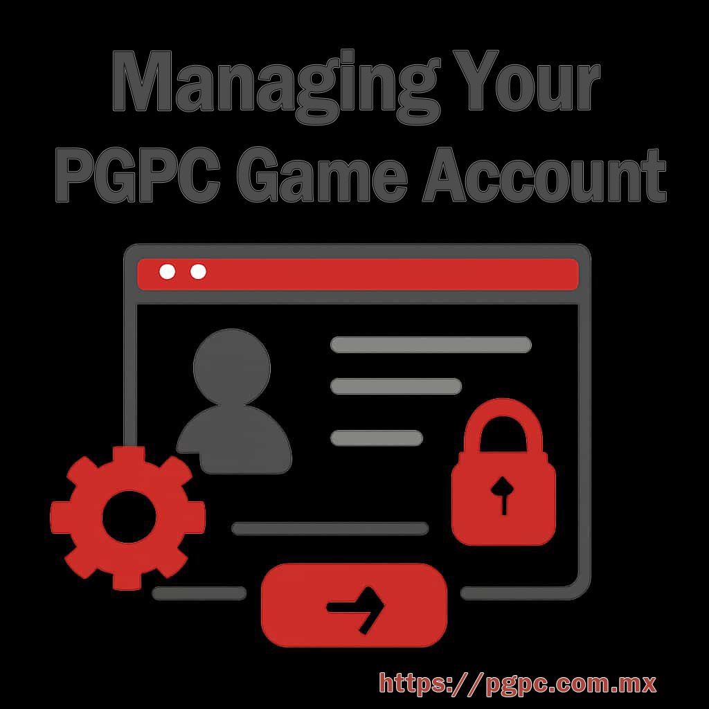PGPC account supporting screen