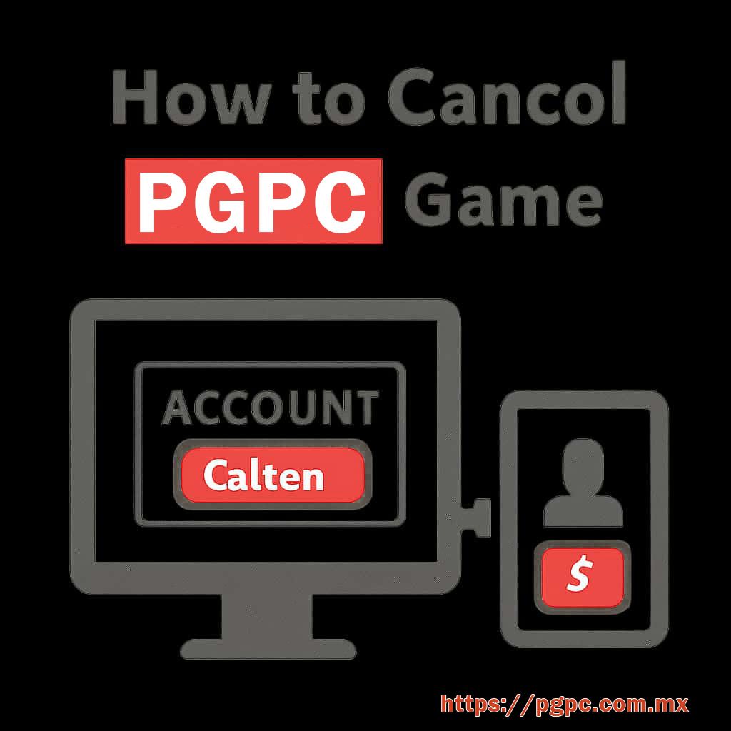 PGPC account supporting screen