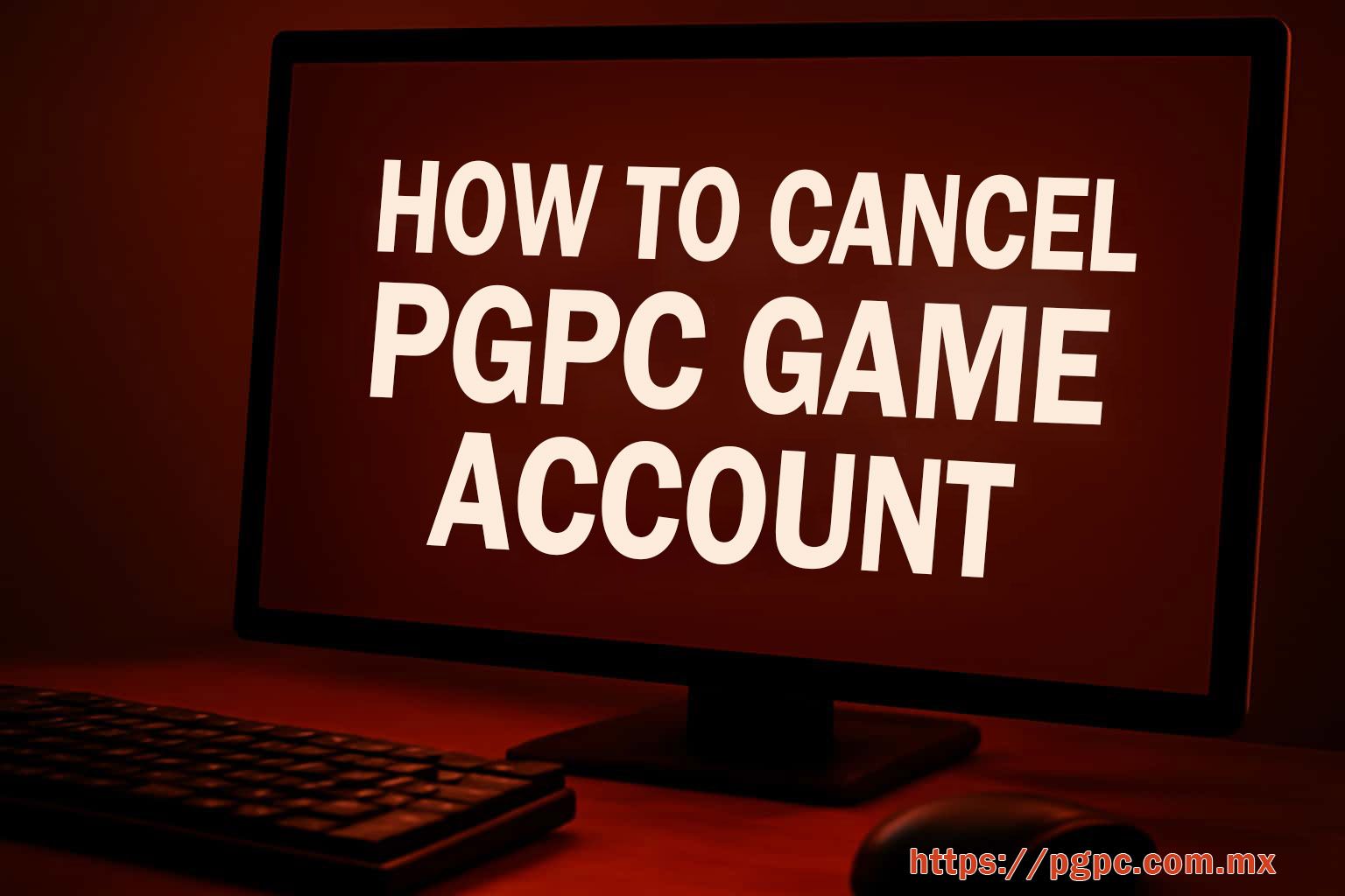 How to Close a PGPC Account screen reference