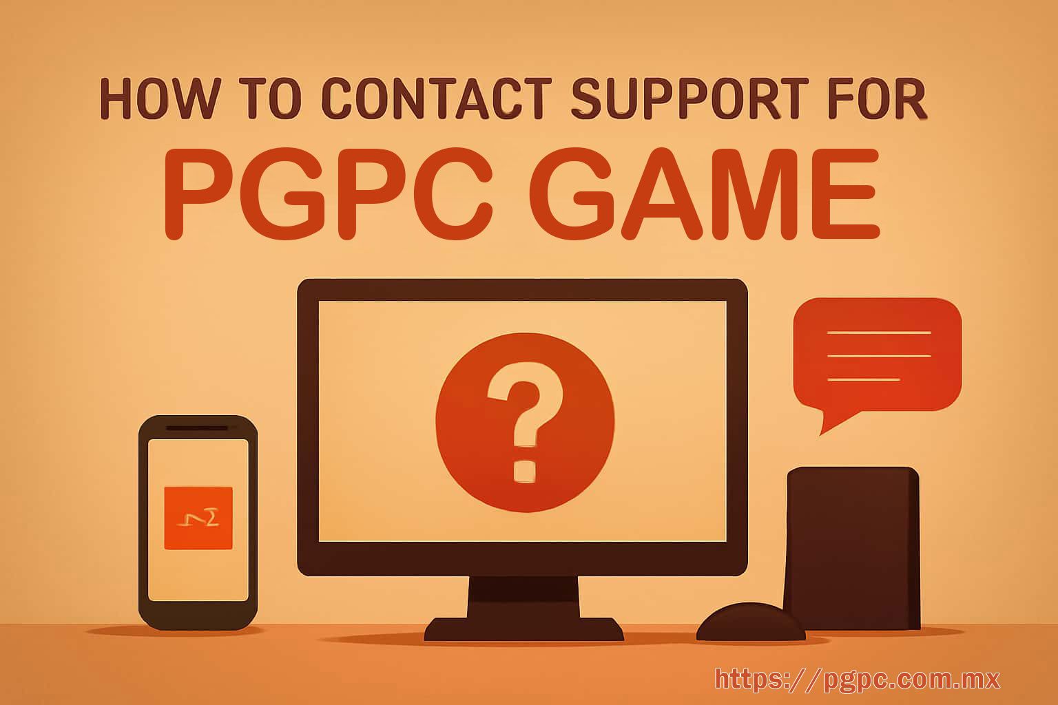 How to Contact PGPC Support screen reference