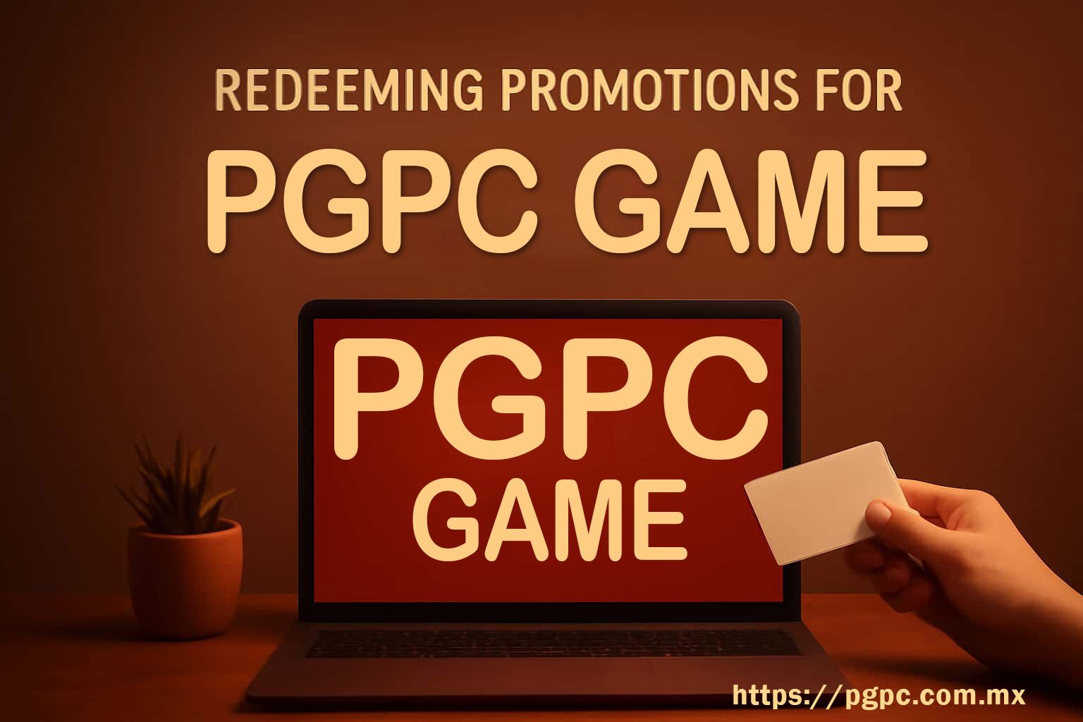 How to Redeem a PGPC Promotion screen reference
