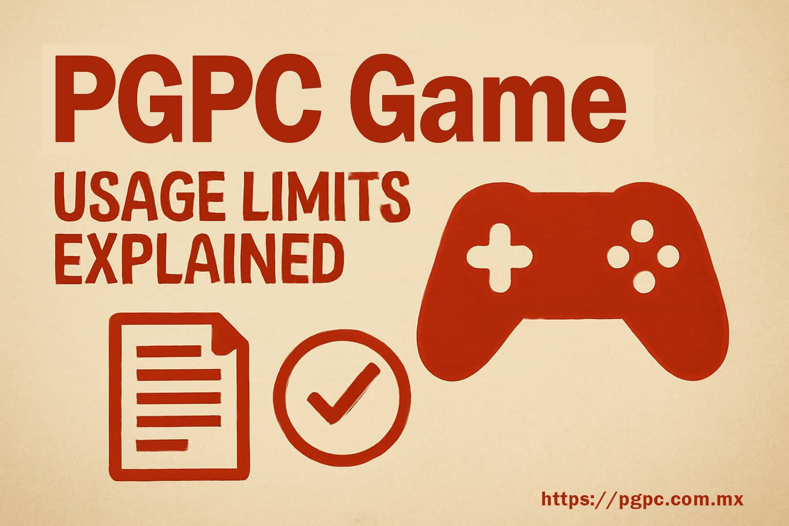 PGPC Usage Limits Guide screen reference